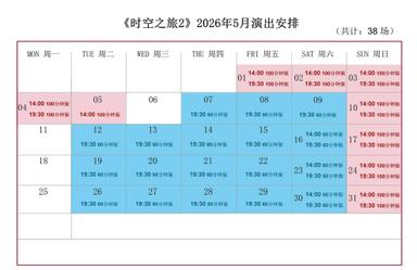 Shanghai Circus City's "ERA Time and Space Journey 2" performance schedule in May was announced, with a total of 38 performances